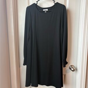 LOFT Classic Black Long Sleeve Dress